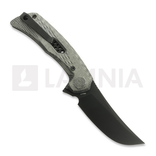 Briceag Reate PL-7, Black Micarta, Black PVD