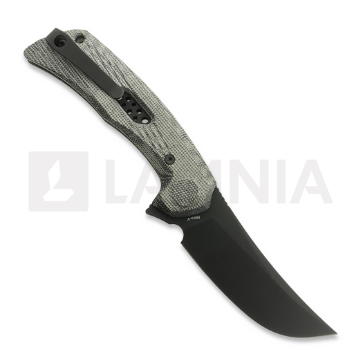 Reate PL-7 kääntöveitsi, Black Micarta, Black PVD
