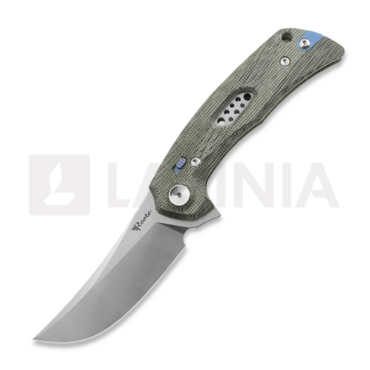 Navalha Reate PL-7, Black Micarta, Satin