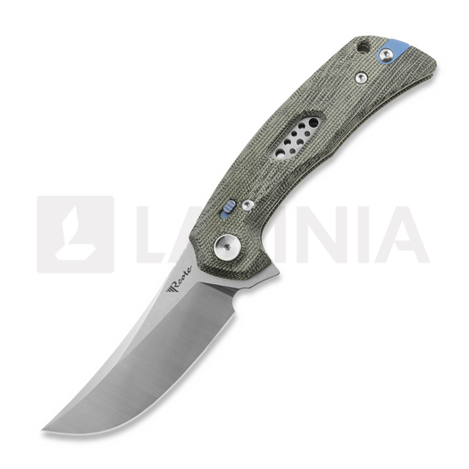 Reate PL-7 접이식 나이프, Black Micarta, Satin