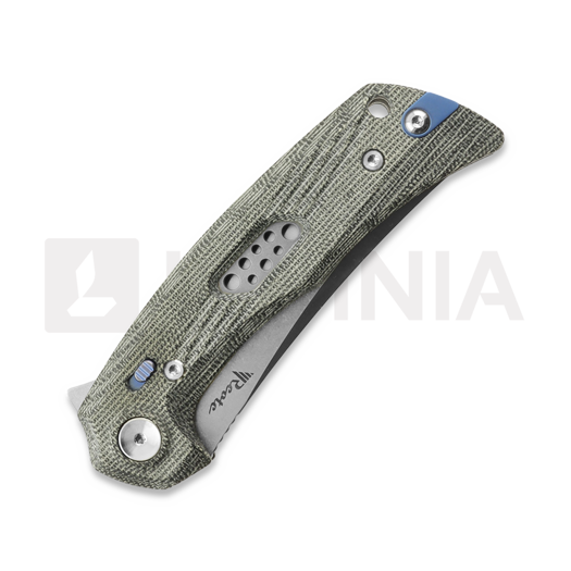 Reate PL-7 sulankstomas peilis, Black Micarta, Satin