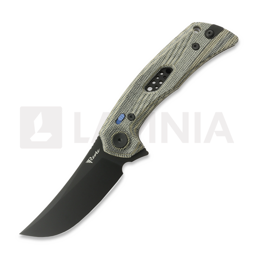 Nóż składany Reate PL-7, Green/Black Micarta, Black PVD