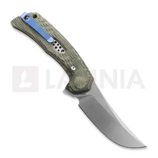 Briceag Reate PL-7, Green/Black Micarta, Satin