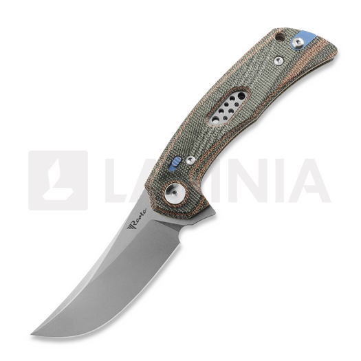 Nóż składany Reate PL-7, Red/Black Micarta, Satin