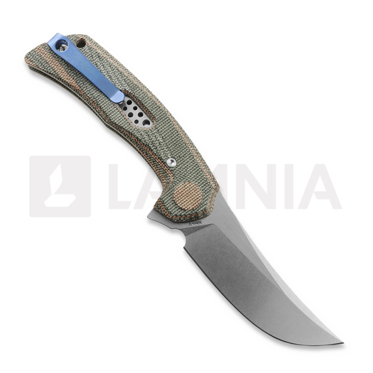 Reate PL-7 kääntöveitsi, Red/Black Micarta, Satin