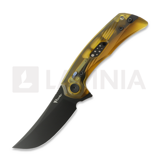 Reate PL-7 folding knife, Ultem, Black PVD