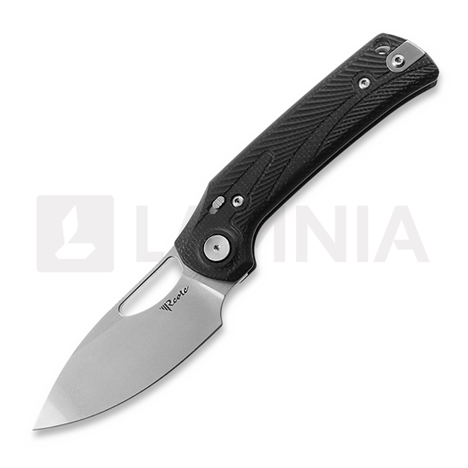 Nóż składany Reate PL-XE, Black Micarta, Stonewashed