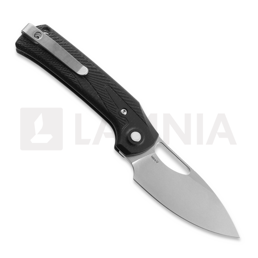 Reate PL-XE fällkniv, Black Micarta, Stonewashed