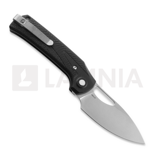 Reate PL-XE kääntöveitsi, Black Micarta, Stonewashed