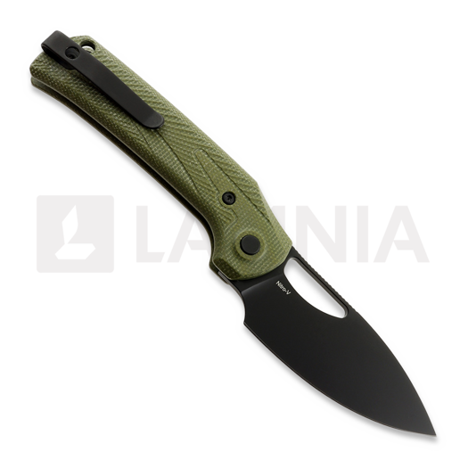 Reate PL-XE kääntöveitsi, Green Micarta, PVD