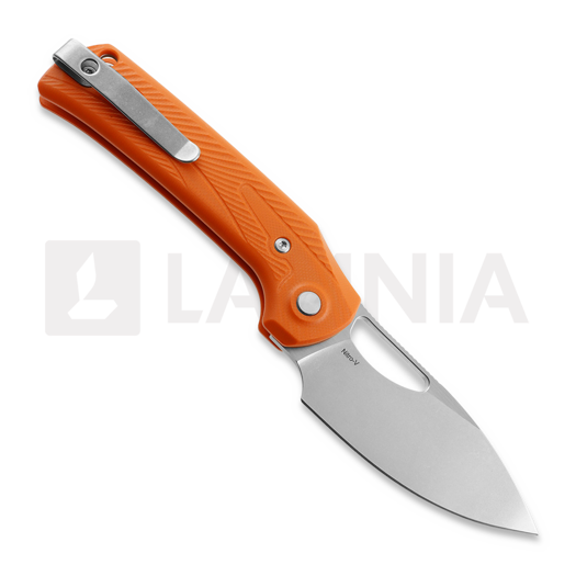 Zav&iacute;rac&iacute; nůž Reate PL-XE, Orange G-10, Stonewashed