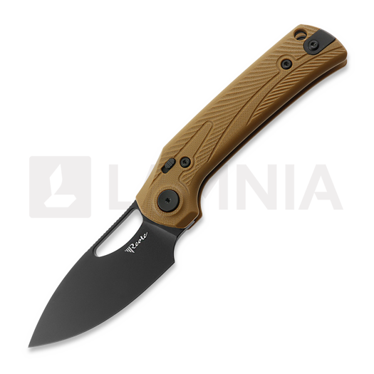 Reate PL-XE összecsukható kés, Tan G-10, PVD