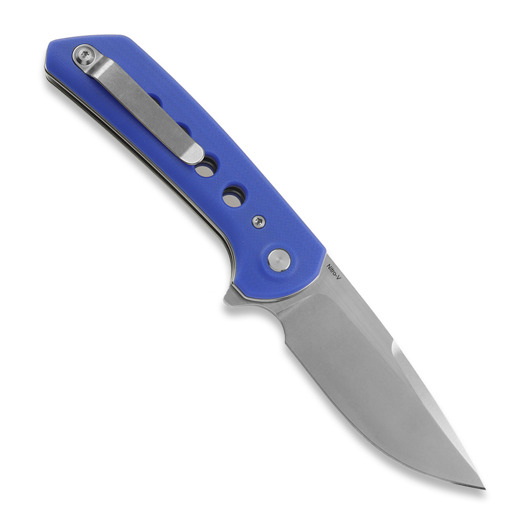 Reate PL-XF Blue G-10 vouwmes, Stonewash
