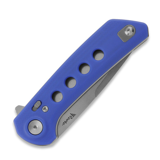 Reate PL-XF Blue G-10 kääntöveitsi, Stonewash
