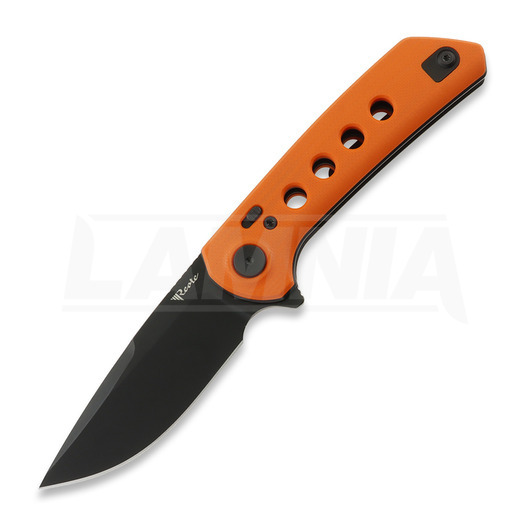 Reate PL-XF Orange G-10 folding knife, Black PVD