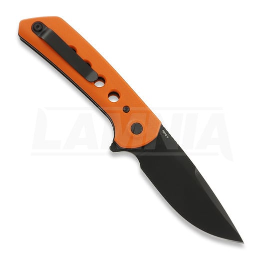 N&oacute;ż składany Reate PL-XF Orange G-10, Black PVD