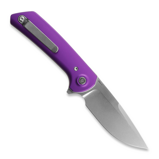 Reate PL-XF Purple Aluminum foldekniv, Satin/Stonewash