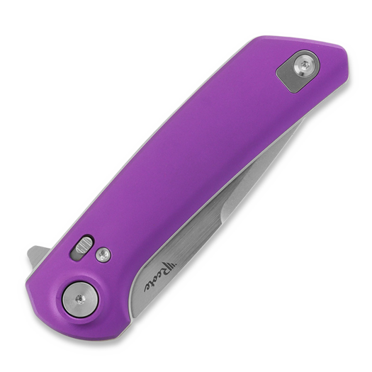 Coltello pieghevole Reate PL-XF Purple Aluminum, Satin/Stonewash