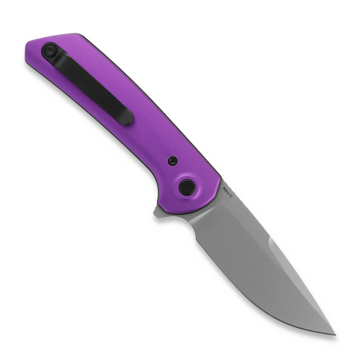 Reate PL-XF Purple Aluminum sulankstomas peilis, Stonewash