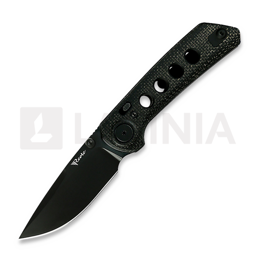Saliekams nazis Reate PL-XT Black PVD, black micarta