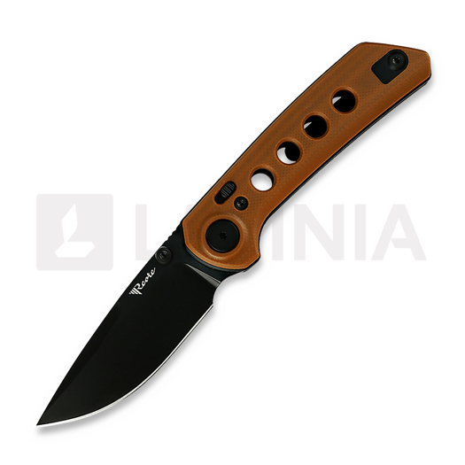 Reate PL-XT Black PVD vouwmes, tan G10