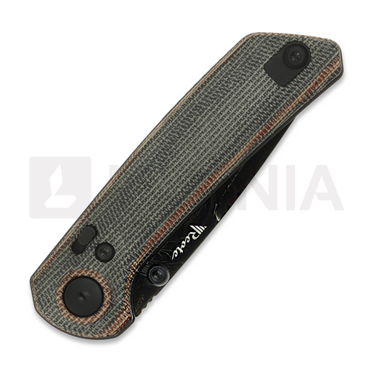 Складной нож Reate PL-XT Damascus, Red/Black Micarta