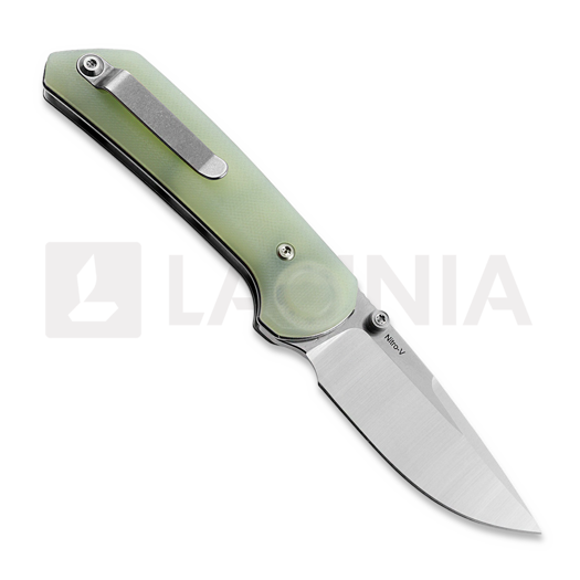 Reate PL-XT sulankstomas peilis, Jade G-10, Stonewashed