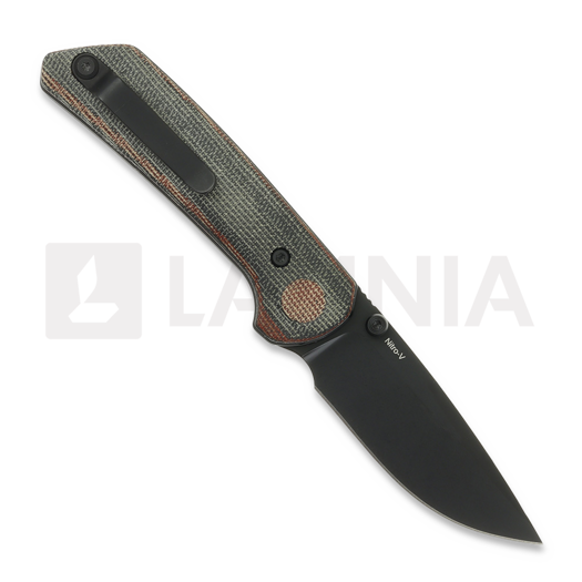 Складной нож Reate PL-XT Nitro-V, Red/Black Micarta, Black PVD
