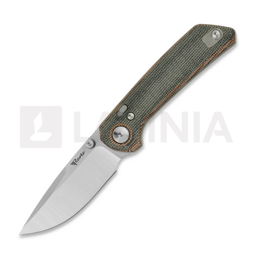 Reate PL-XT Nitro-V foldekniv, Red/Black Micarta, Satin