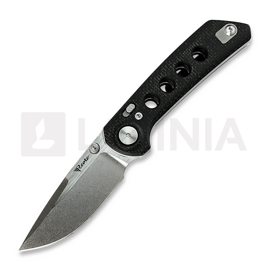 Reate PL-XT Stonewashed kääntöveitsi, black micarta