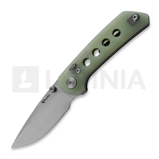 Reate PL-XT Stonewashed kääntöveitsi, Jade G10