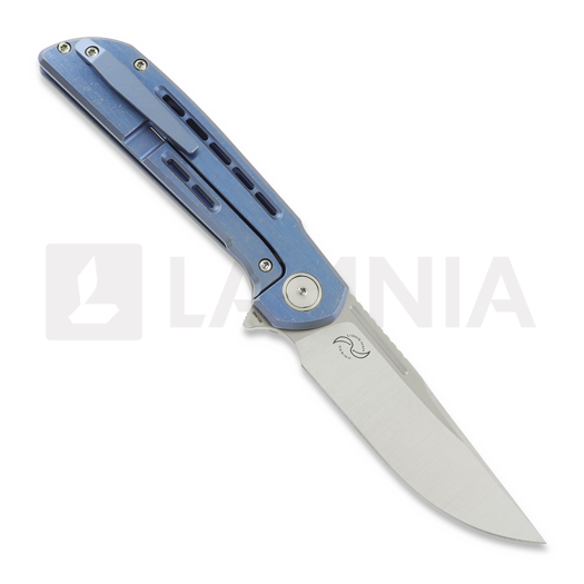 Reate Remedy összecsukható kés, Blue Satin Titanium, Satin