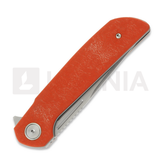 Reate Remedy összecsukható kés, Red Glass FatCarbon, Satin
