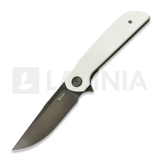 Reate Remedy vouwmes, White Glass FatCarbon, Satin DLC