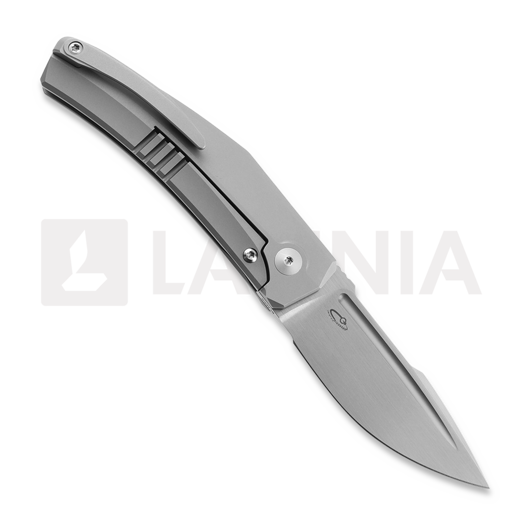Reate Small Krypton sulankstomas peilis, Bead Blast Ti/Red Dark Matter CF