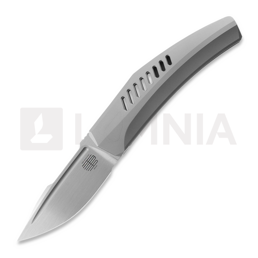 Reate Small Krypton סכין מתקפלת, Bead Blast Titanium, Hand Rubbed