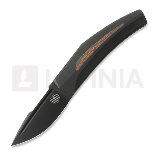 Reate Small Krypton kääntöveitsi, Black Ti/Lava Flow CF, Black PVD