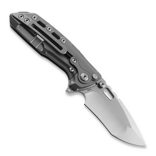 Reate T1000-V2 Titanium sulankstomas peilis, Stonewash/Satin