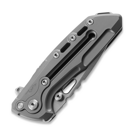 Reate T1000-V2 Titanium sulankstomas peilis, Stonewash/Satin