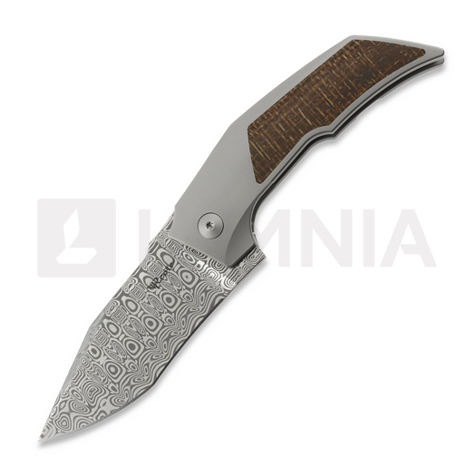 Складной нож Reate T3000 Damasteel, Burlap Micarta