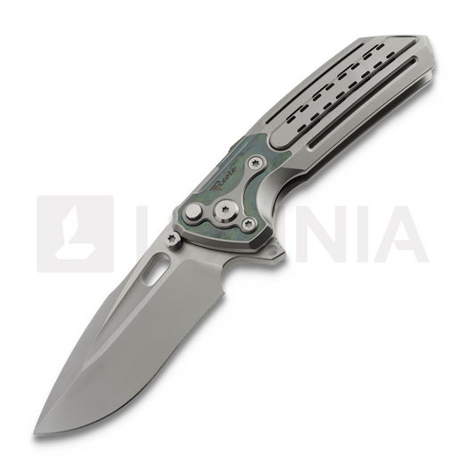 Reate T600 Bead Blast Ti & Green Zirconium/BB vouwmes, Frosted Satin