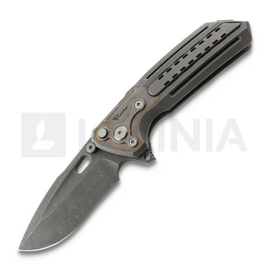 Reate T600 Darkwash Titanium & Copper kääntöveitsi, Acid Washed