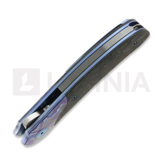 Couteau pliant Reate TF-4, Zircuti & Marble Carbon Fiber, Hand Rubbed