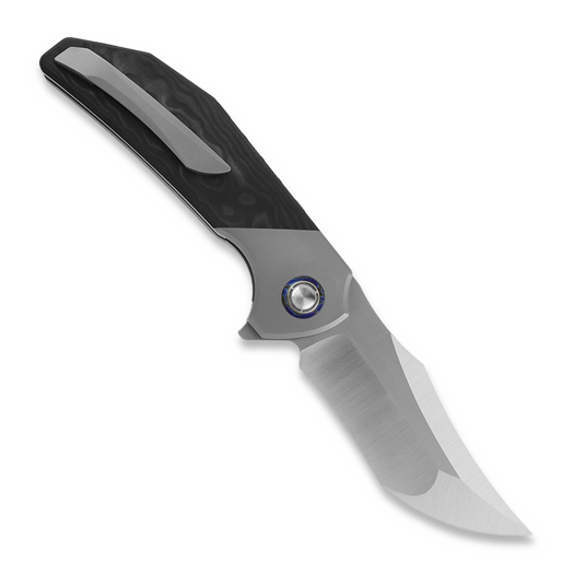 Reate Tiger, Bead Blasted Ti/Black Camo Fat CF, Satin