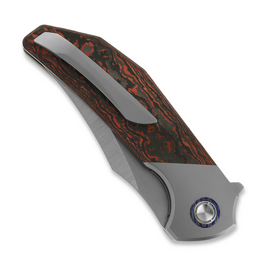 Reate Tiger, Bead Blasted Ti/Lava Flow Fat CF, Satin