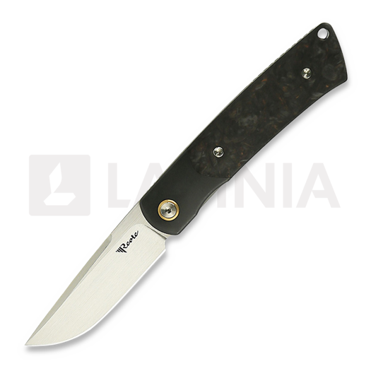 Reate Tribute kääntöveitsi, copper dark matter fat carbon