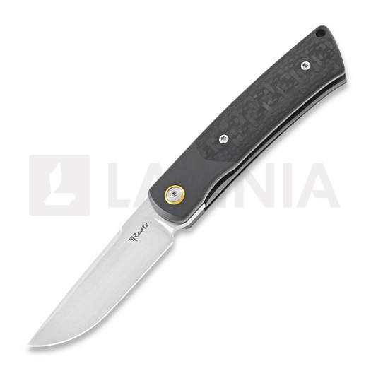 Reate Tribute Zirconium Bolster kääntöveitsi, carbon, hand satin