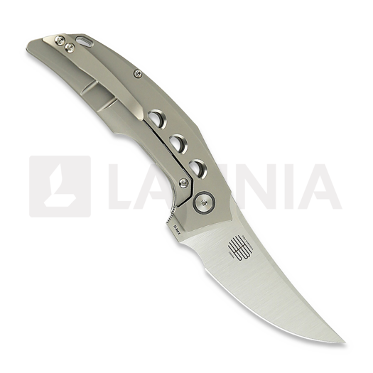 Reate Velocity sulankstomas peilis, Bead Blast Titanium, Satin