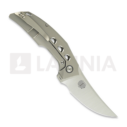 Coltello pieghevole Reate Velocity, Bead Blast Titanium, Satin