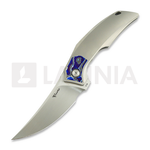 Coltello pieghevole Reate Velocity, Bead Blast Titanium/Zircuti, Hand Satin